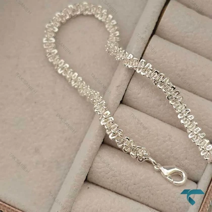 دستبند زنانه نقره ایی خاویاری Bracelet-8468-L