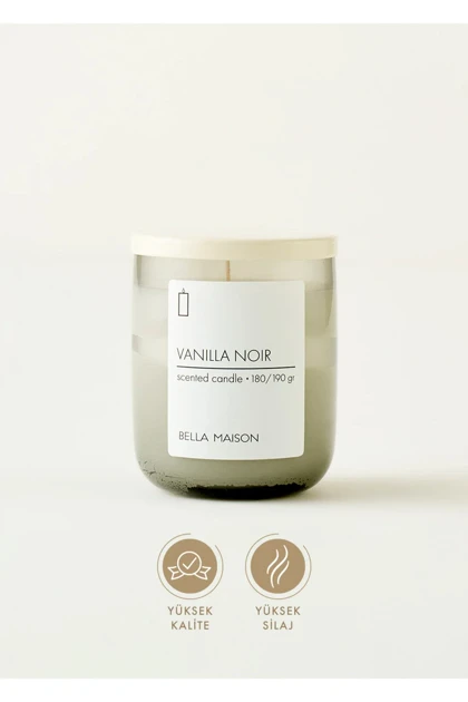 شمع Bella Maison مدل Vanilla Noir موم سویا - ذغالی