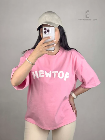 تیشرت باکسی طرح Hewtop