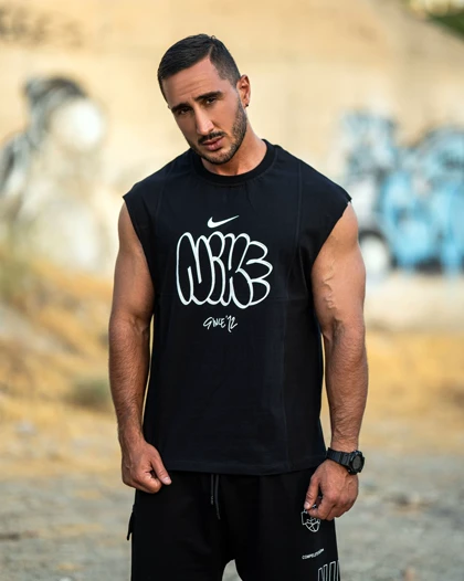 رکابی ورزشی وست NIKE توخالی مشکی