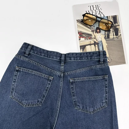 شلوار جین نیم بگ 1007373