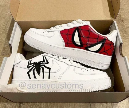 کفش اسپرت با طرح spiderman ایرفورس نایک nike air force کد 88347