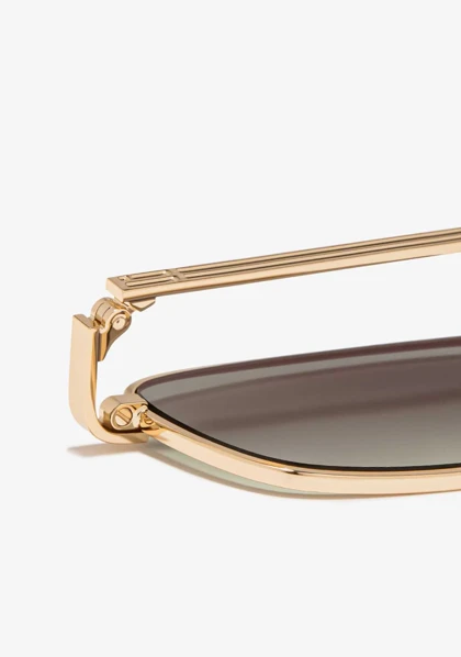 عینک آفتابی دی فرانکلین مدل D.franklin Square Legacy Gold / Gradient Green