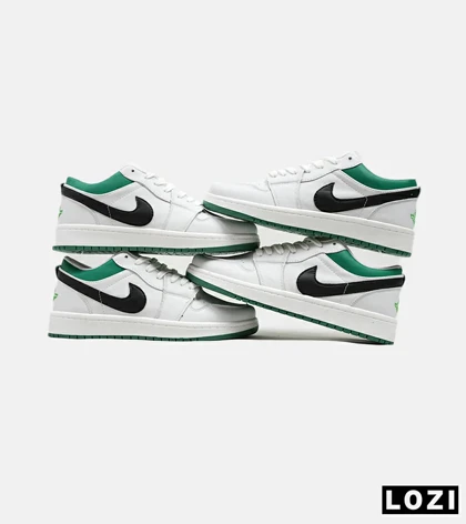 کفش کتانی مردانه سفید مشکی سبز NIKE SB dunk Low Pro مدل 5474