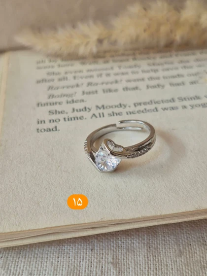 انگشتر جواهری فری سایز 15 مدل