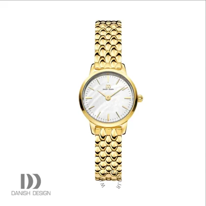 ساعت مچی عقربه ای زنانه دنیش دیزاین (Danish design) مدل IV71Q1268 Akilia Mini Gold Perlem