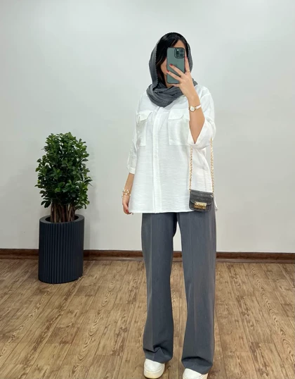 شومیز دکمه دار درناز 1