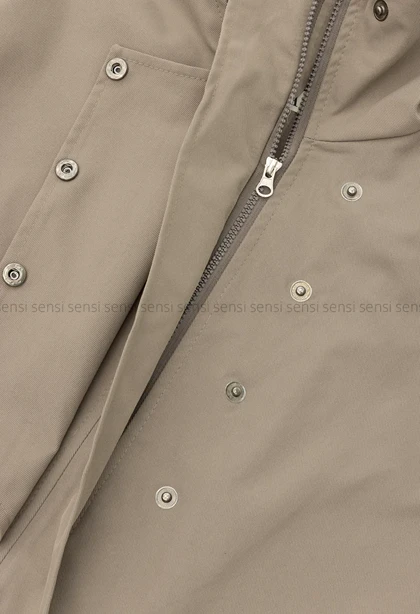 بارانی یقه ایستاده جلو زیپ کد1004628