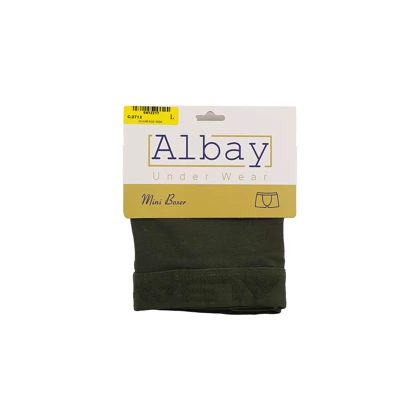شورت نیم پا مردانه کش اسپرت سبز ارتشی Albay