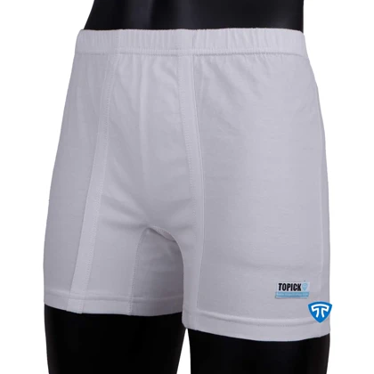 شورت پادار پنبه کش لیفه ای (تک عددی) سفید