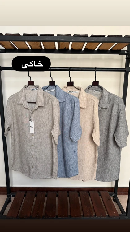 پیراهن لینن پنبه‌ای 2672