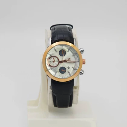 ساعت مچی زنانه الگانس Elegance با بند چرم و سبک 3موتوره