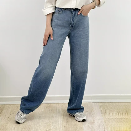 شلوار جین نیم بگ 1008213