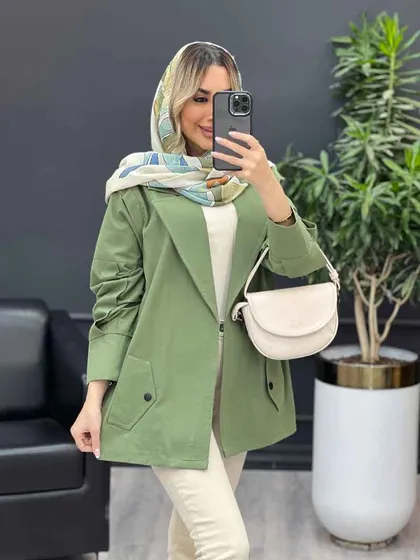 مانتو لینن سرشانه ژیله