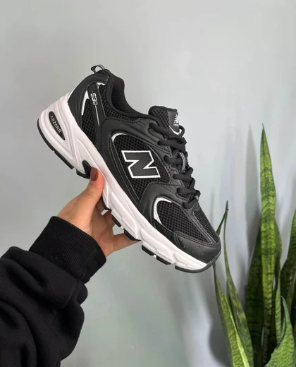 کتانی ویتنامی نیوبالانس 530 مشکی سفید New balance 530 Black and white