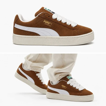 کفش و کتانی مردانه و زنانه مدل پوما PUMA رنگ قهوه ای کد EF408
