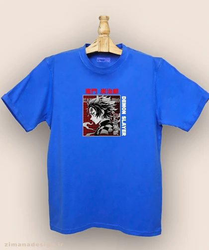 تیشرت مردانه و زنانه طرح شیطان کش شخصیت تانجیرو کد 937