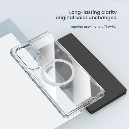 قاب شفاف مگنتی سامسونگ گلکسی اس 25 اولترا نیلکین Nature TPU Pro Magnetic Case