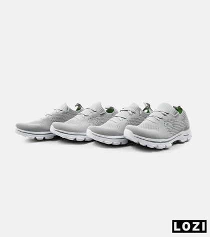 کفش کتانی بزرگ پا طوسی اسکیچرز SKECHERS مدل 2165