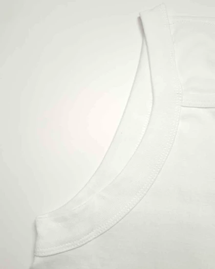 زیرپوش مردانه یقه خشتی فانریپ سفید و مشکی سیلکا