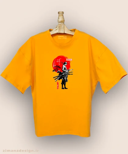 تیشرت لش مردانه و زنانه طرح وان پیس شخصیت زورو کد 985