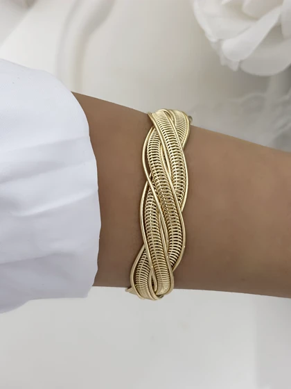 النگو تک پوش طرح طلا زنانه 955