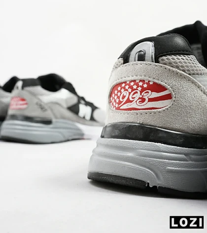 کفش کتانی بزرگ پا طوسی مشکی NEW BALANCE 993