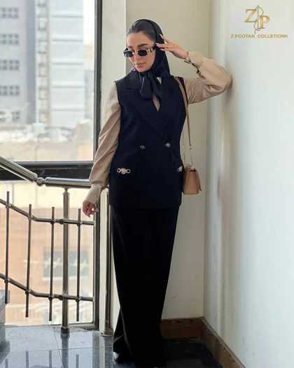 وست زنانه کرپ مجلسی نسیم