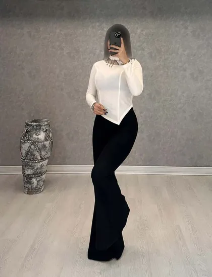 بلوز گردن آویز : 8564
