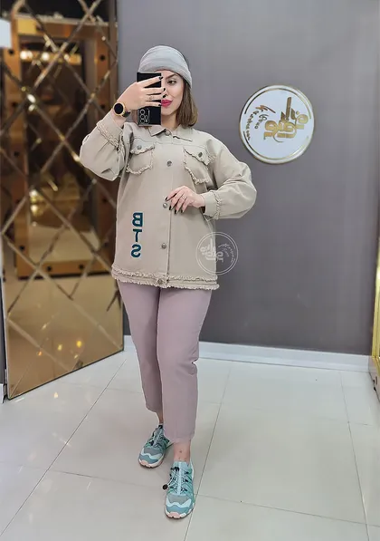 مانتو کتان BTS