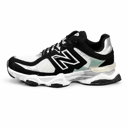 کفش کتانی بزرگ پا مدل نیوبالانس 9060 مشکی سفید New Balance 9060
