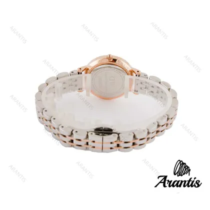 ساعت دنیل ولینگتون مینی زنانه گرد دورنگ رزگلد ایندکس نگین w-6106