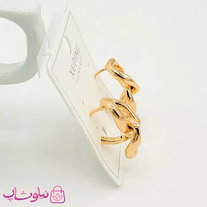 گوشواره حلقه‌ای ژوپینگ با آویز کارتیر