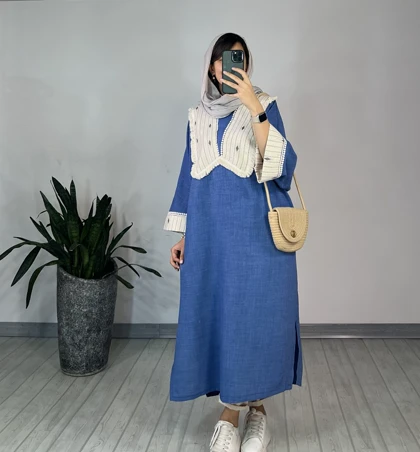 مانتو بلند مزونی ماهین