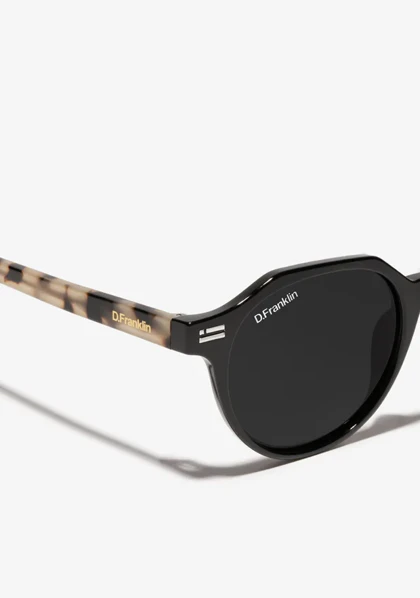 عینک آفتابی دی فرانکلین مدل D.franklin Ultra Light S Round Black / Black
