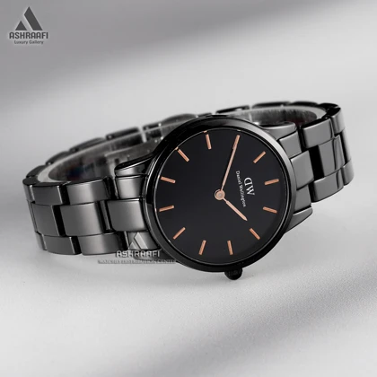 ساعت زنانه دنیل ولینگتون Daniel Wellington Iconic Link Ceramic Black