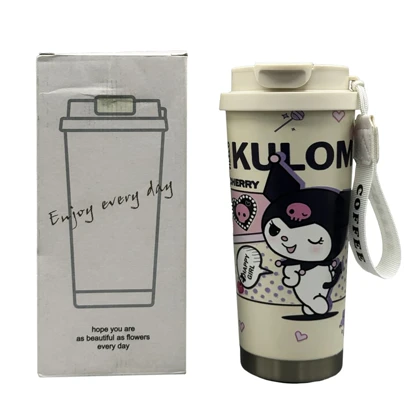 تراول ماگ دو حالته کرومی مدل Cherry ظرفیت 0.5 لیتر