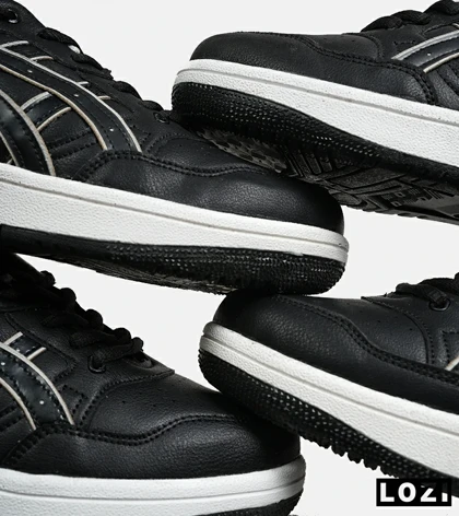 کفش کتانی مردانه مشکی سفید ASICS TIGER RUNNER II مدل 6691