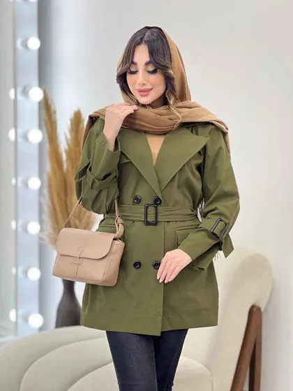 بارانی سرجیب دوبل ژیله دار