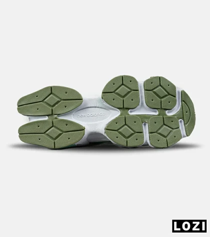 کفش کتانی زنانه سفید طوسی سبز NEW BALANCE 9060 مدل 7562