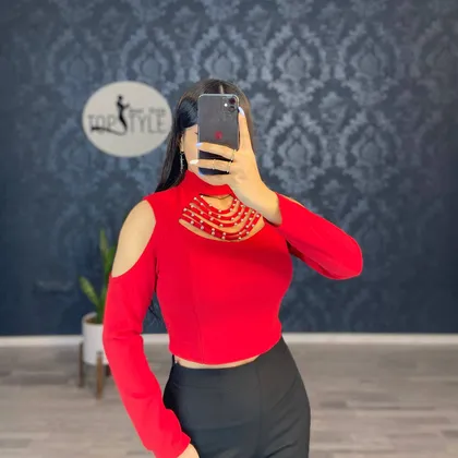 نیم‌تنه مروارید دوزی کد : 7795
