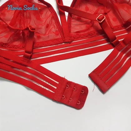 ست شورت و سوتین زنانه رونیا مدل هارنس دار بدون فنر کد 5513-409