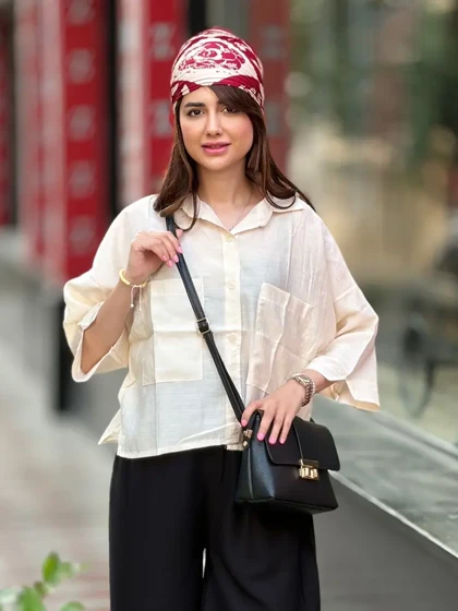 شومیز شیشه ای باکسی