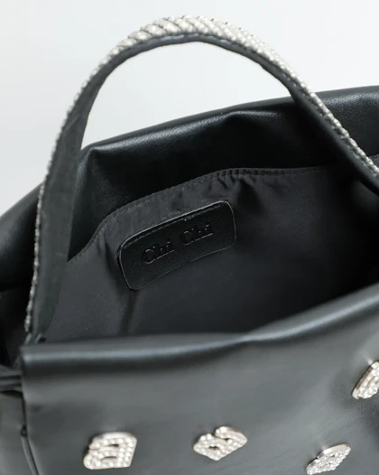 145BAG - کیف دسته نگینی ونگ F145