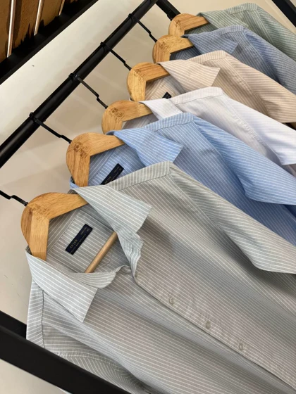 پیراهن راه راه نخ پنبه 2633