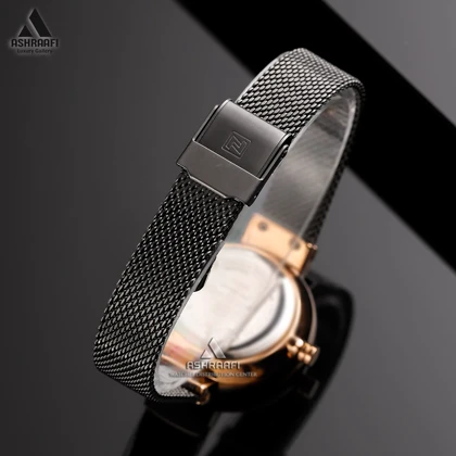 ساعت زنانه نیوی فورس صفحه گل‌دار مدل Naviforce NF5013L