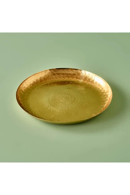 بشقاب دکوراتیو Bella Maison مدل Serra پلی‌استر - طلایی