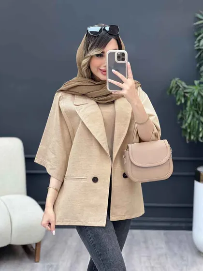 مانتو دو دکمه نسیم