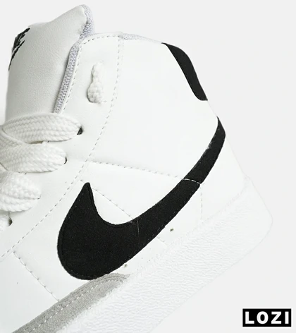 کفش کتانی ساق‌دار مردانه و زنانه سفید مشکی Nike Blazer Low 77 مدل 7930