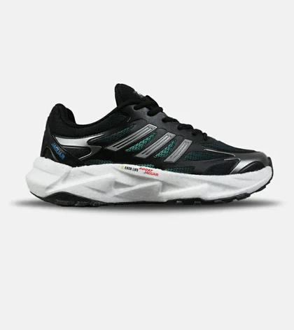 کفش کتانی مردانه و زنانه مشکی طوسی سبز Adidas Jaguar مدل 8871